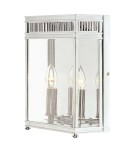 Kinkiety zewnętrzne - Elstead Lighting Średnia latarnia naścienna Holborn - 2 źródła światła - Polerowany chrom IP44 HL7-M-PC - product 1