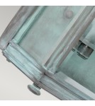 Kinkiety zewnętrzne - Elstead Lighting Średnia latarnia naścienna Holborn - 2 źródła światła - Grynszpan IP44 HL7-M-VDG - product 4