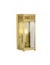 Elstead Lighting Mała latarnia naścienna Holborn - 1 źródło światła - Szczotkowany mosiądz IP44 HL7-S-BB