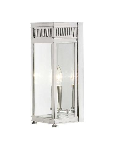 Elstead Lighting Mała latarnia naścienna Holborn - 1 źródło światła - Polerowany chrom IP44 HL7-S-PC