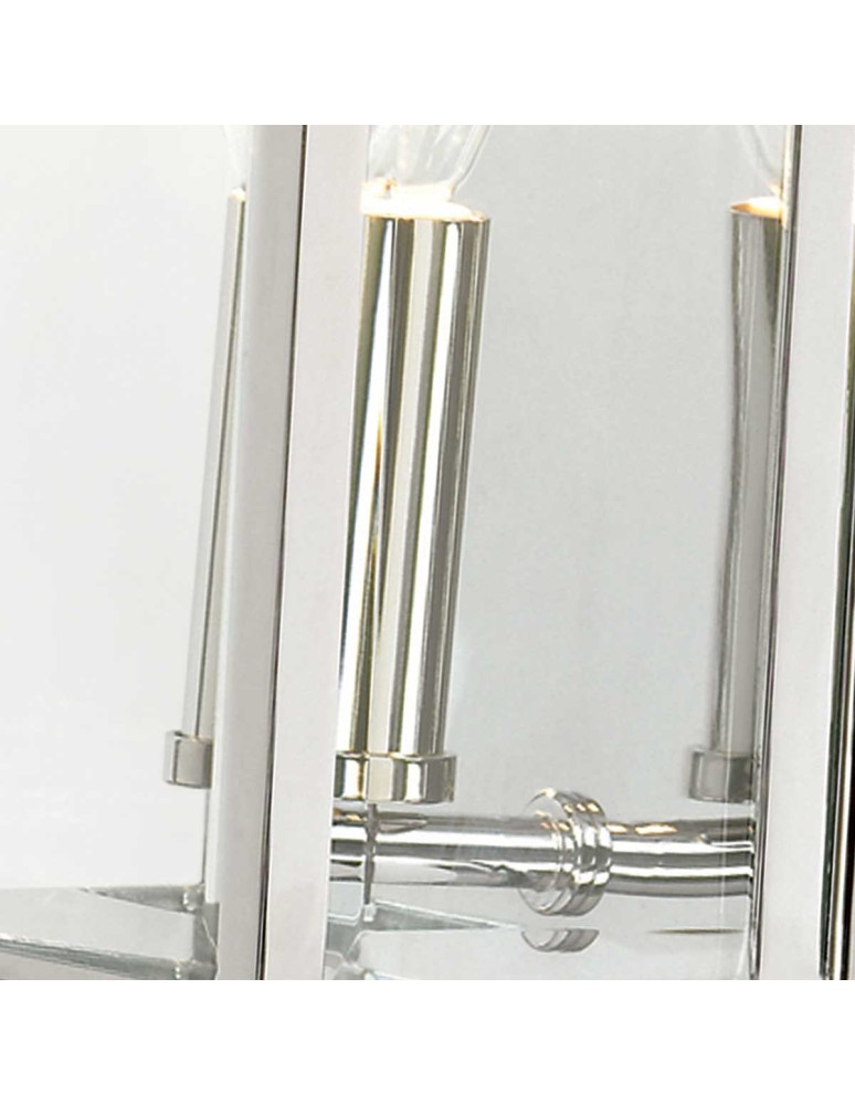 Elstead Lighting Mała latarnia naścienna Holborn - 1 źródło światła - Polerowany chrom IP44 HL7-S-PC