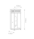 Kinkiety zewnętrzne - Elstead Lighting Mała latarnia naścienna Holborn - 1 źródło światła - Polerowany chrom IP44 HL7-S-PC - product 5