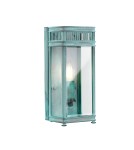 Kinkiety zewnętrzne - Elstead Lighting Mała latarnia naścienna Holborn - 1 źródło światła - Grynszpan IP44 HL7-S-VDG - product 1