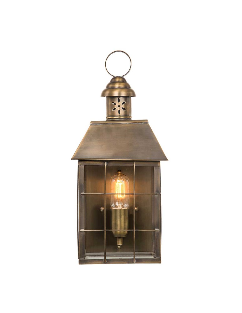 Elstead Lighting Latarnia naścienna Hyde Park - 1 źródło światła IP44 HYDE-PARK-BR