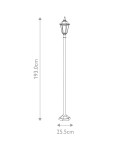 Lampy zewnętrzne latarnie - Elstead Lighting Latarnia cokołowa Kinsale - 1 źródło światła IP44 KINSALE-POST - product 5