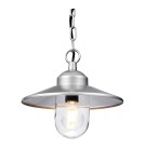 Lampy zewnętrzne wiszące - Elstead Lighting Latarnia wisząca Klampenborg - 1 źródło światła - Srebrna IP44 KLAMPENBORG8 - product 1