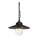 Lampy zewnętrzne wiszące - Elstead Lighting Latarnia wisząca Klampenborg - 1 źródło światła - Czarna IP44 KLAMPENBORG8-BK - product 1