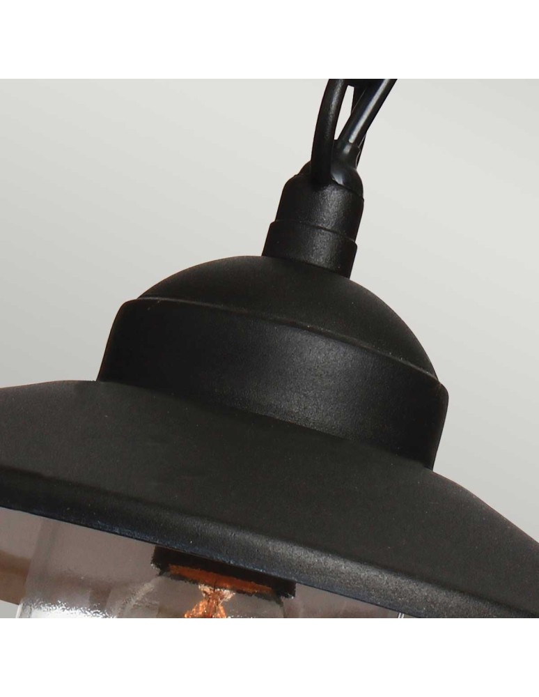 Elstead Lighting Latarnia wisząca Klampenborg - 1 źródło światła - Czarna IP44 KLAMPENBORG8-BK