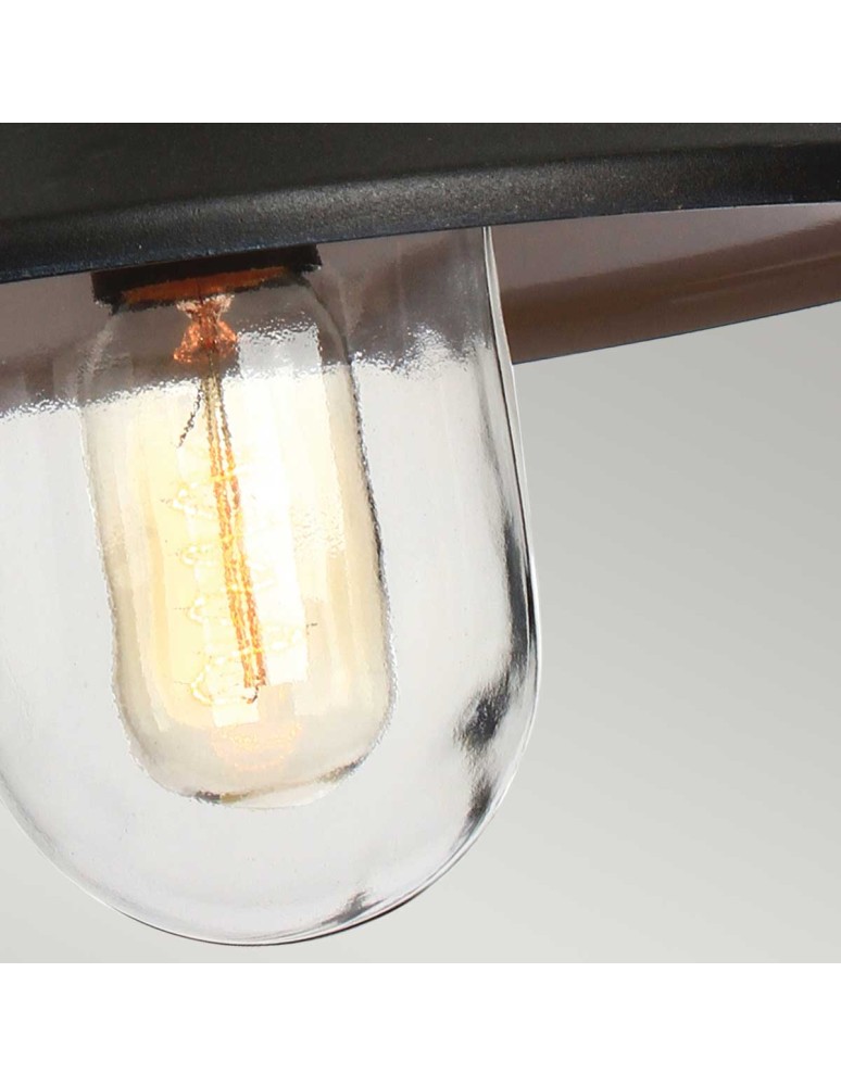 Elstead Lighting Latarnia wisząca Klampenborg - 1 źródło światła - Czarna IP44 KLAMPENBORG8-BK