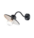 Elstead Lighting Latarnia naścienna z czujnikiem PIR Klampenborg - 1 źródło światła - Czarna IP44 KLAMPENBORG-PIR-BK Elstead Lighting Latarnia naścienna z czujnikiem PIR Klampenborg - 1 źródło światła - Czarna IP44 KLAMPENBORG-PIR-BK