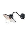 Elstead Lighting Latarnia naścienna z czujnikiem PIR Klampenborg - 1 źródło światła - Czarna IP44 KLAMPENBORG-PIR-BK