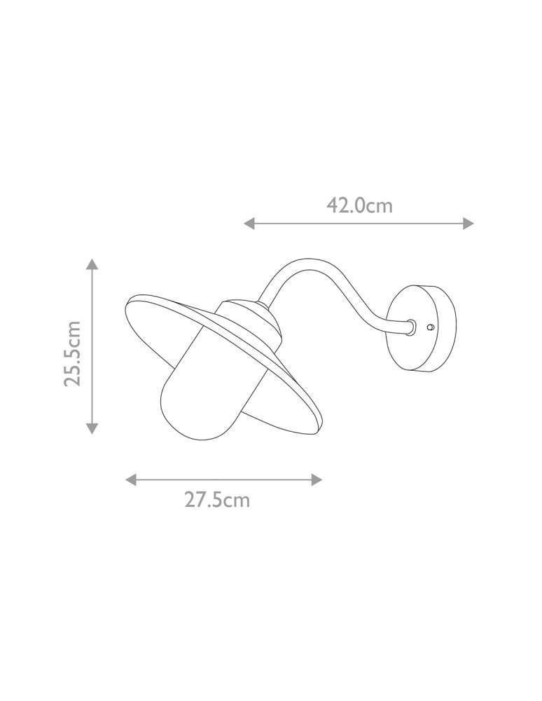 Elstead Lighting Latarnia naścienna z czujnikiem PIR Klampenborg - 1 źródło światła - Czarna IP44 KLAMPENBORG-PIR-BK Elstead Lighting Latarnia naścienna z czujnikiem PIR Klampenborg - 1 źródło światła - Czarna IP44 KLAMPENBORG-PIR-BK