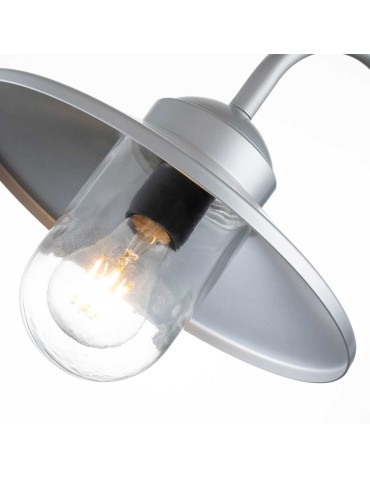 Elstead Lighting Latarnia naścienna z czujnikiem PIR Klampenborg - 1 źródło światła - Srebrna IP44 KLAMPENBORG-PIR-SIL - produkt 2