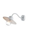 Elstead Lighting Latarnia naścienna z czujnikiem PIR Klampenborg - 1 źródło światła - Biała IP44 KLAMPENBORG-PIR-WHT