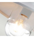 Kinkiety zewnętrzne - Elstead Lighting Latarnia naścienna z czujnikiem PIR Klampenborg - 1 źródło światła - Biała IP44 KLAMPENBORG-PIR-WHT - product 2