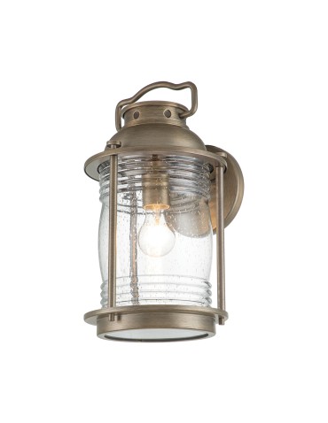 Elstead Lighting Duża latarnia naścienna Ashland Bay - 1 źródło światła - Oksydowany brąz IP44 KL-ASHLANDBAY2-L-BU