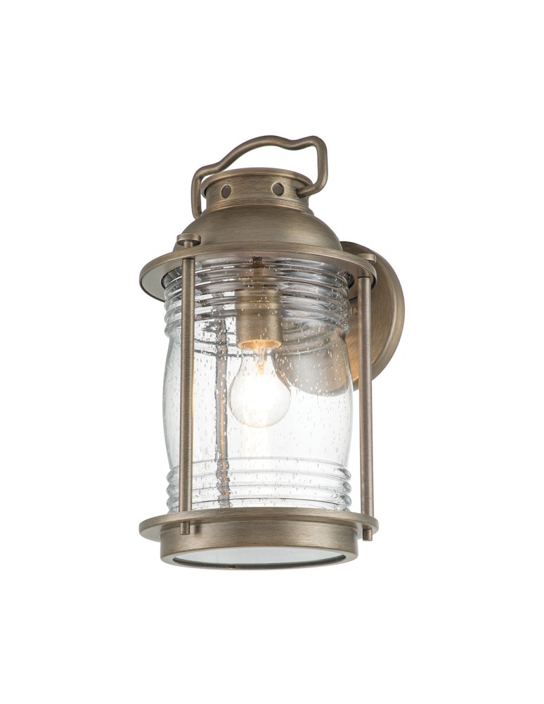 Elstead Lighting Duża latarnia naścienna Ashland Bay - 1 źródło światła - Oksydowany brąz IP44 KL-ASHLANDBAY2-L-BU Elstead Lighting Duża latarnia naścienna Ashland Bay - 1 źródło światła - Oksydowany brąz IP44 KL-ASHLANDBAY2-L-BU
