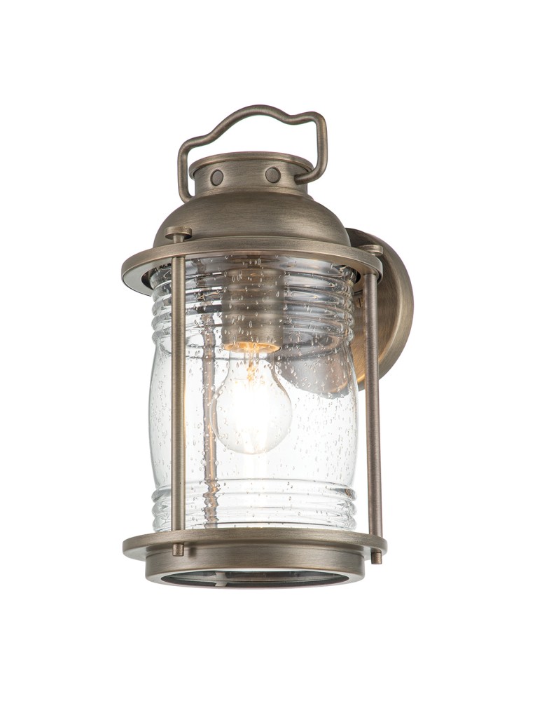 Elstead Lighting Średnia latarnia naścienna Ashland Bay - 1 źródło światła - Oksydowany brąz IP44 KL-ASHLANDBAY2-M-BU Elstead Lighting Średnia latarnia naścienna Ashland Bay - 1 źródło światła - Oksydowany brąz IP44 KL-ASHLANDBAY2-M-BU
