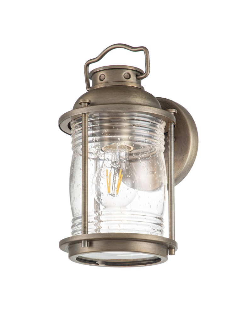 Elstead Lighting Mała latarnia naścienna Ashland Bay - 1 źródło światła - Oksydowany brąz IP44 KL-ASHLANDBAY2-S-BU Elstead Lighting Mała latarnia naścienna Ashland Bay - 1 źródło światła - Oksydowany brąz IP44 KL-ASHLANDBAY2-S-BU