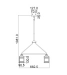 Elstead Lighting Latarnia wisząca Ashland Bay - 5 źródeł światła - Postarzany cynk IP44 KL-ASHLANDBAY-5P Elstead Lighting Latarnia wisząca Ashland Bay - 5 źródeł światła - Postarzany cynk IP44 KL-ASHLANDBAY-5P