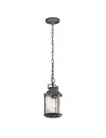 Elstead Lighting Mała latarnia wisząca Ashland Bay - 1 źródło światła - Postarzany cynk IP44 KL-ASHLANDBAY8-S