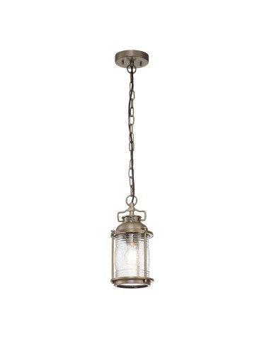 Elstead Lighting Mała latarnia wisząca Ashland Bay - 1 źródło światła - Oksydowany brąz IP44 KL-ASHLANDBAY8-S-BU