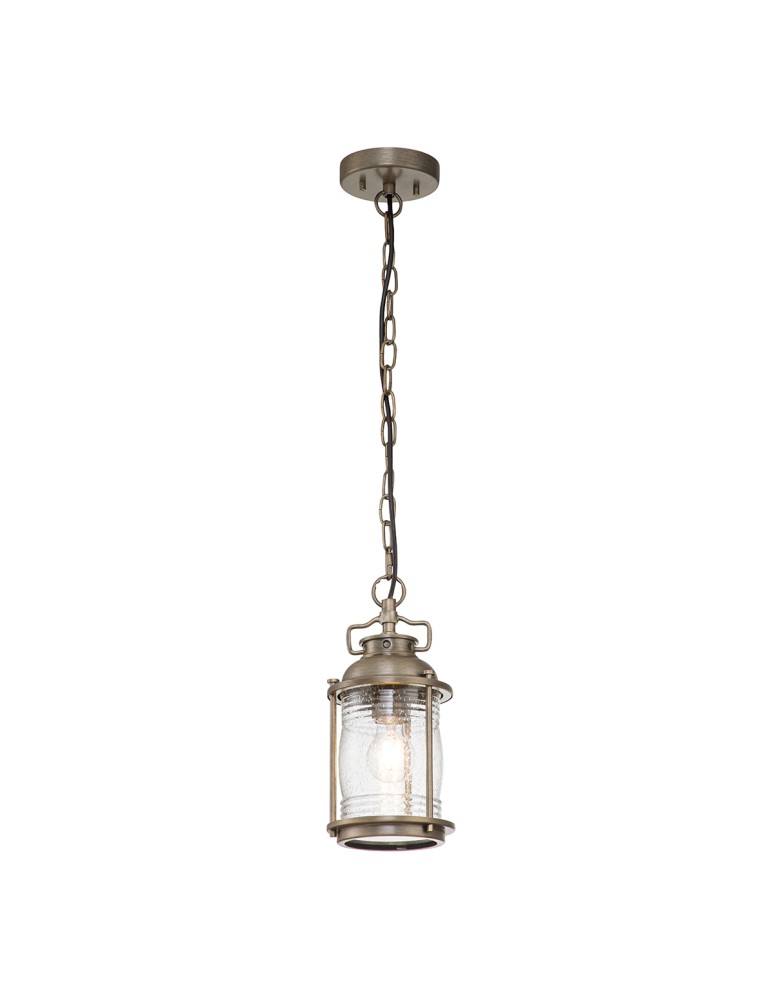 Elstead Lighting Mała latarnia wisząca Ashland Bay - 1 źródło światła - Oksydowany brąz IP44 KL-ASHLANDBAY8-S-BU Elstead Lighting Mała latarnia wisząca Ashland Bay - 1 źródło światła - Oksydowany brąz IP44 KL-ASHLANDBAY8-S-BU
