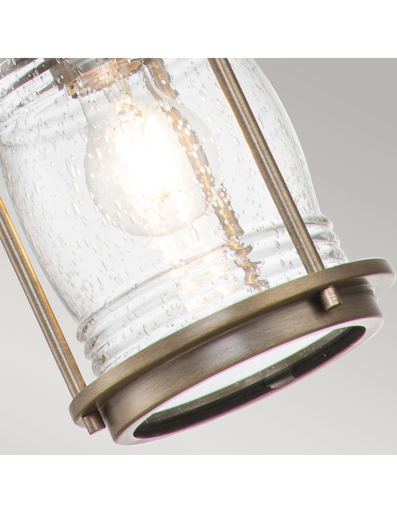 Elstead Lighting Mała latarnia wisząca Ashland Bay - 1 źródło światła - Oksydowany brąz IP44 KL-ASHLANDBAY8-S-BU Elstead Lighting Mała latarnia wisząca Ashland Bay - 1 źródło światła - Oksydowany brąz IP44 KL-ASHLANDBAY8-S-BU
