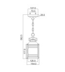 Elstead Lighting Mała latarnia wisząca Ashland Bay - 1 źródło światła - Oksydowany brąz IP44 KL-ASHLANDBAY8-S-BU Elstead Lighting Mała latarnia wisząca Ashland Bay - 1 źródło światła - Oksydowany brąz IP44 KL-ASHLANDBAY8-S-BU