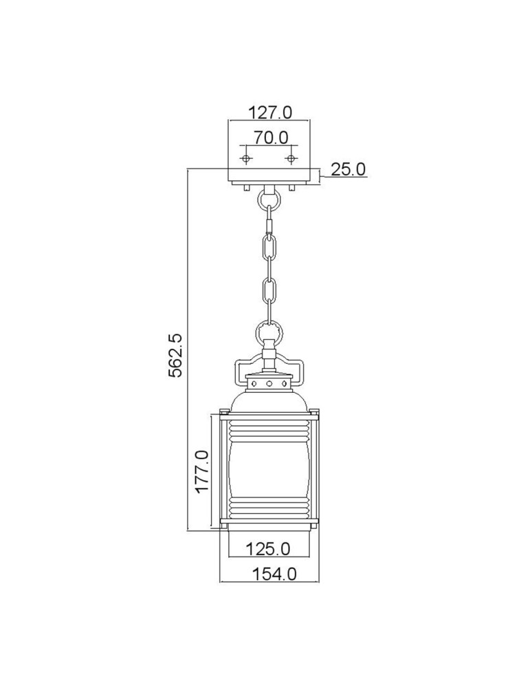 Elstead Lighting Mała latarnia wisząca Ashland Bay - 1 źródło światła - Oksydowany brąz IP44 KL-ASHLANDBAY8-S-BU Elstead Lighting Mała latarnia wisząca Ashland Bay - 1 źródło światła - Oksydowany brąz IP44 KL-ASHLANDBAY8-S-BU