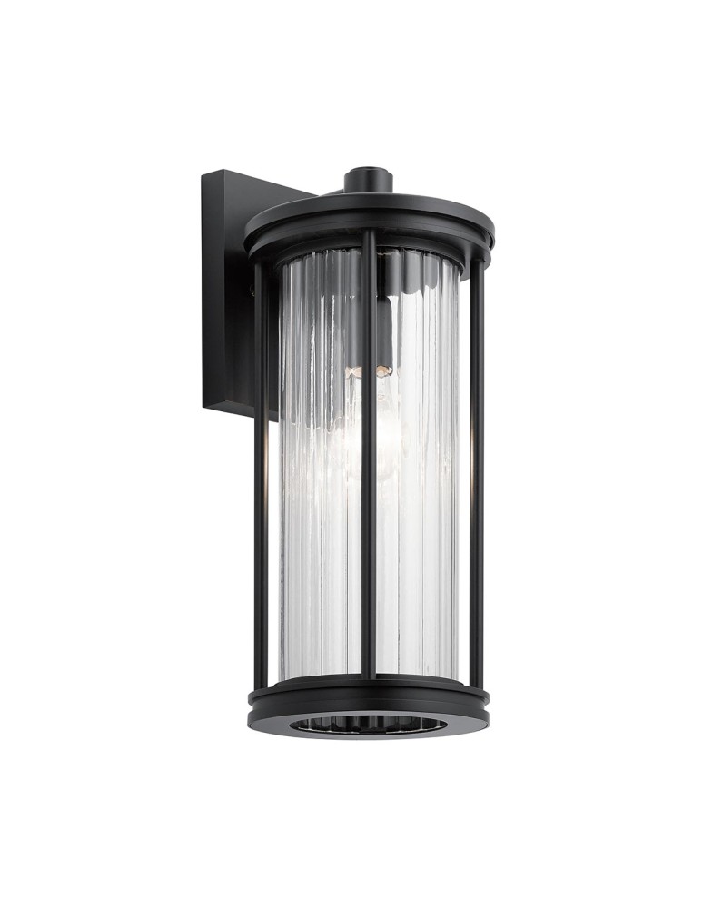 Elstead Lighting Średnia latarnia naścienna Barras - 1 źródło światła IP44 KL-BARRAS2-M-BK Elstead Lighting Średnia latarnia naścienna Barras - 1 źródło światła IP44 KL-BARRAS2-M-BK