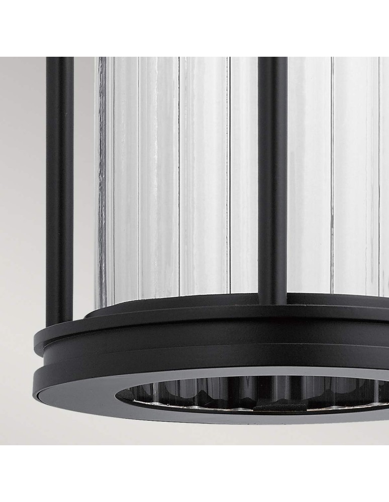 Elstead Lighting Średnia latarnia naścienna Barras - 1 źródło światła IP44 KL-BARRAS2-M-BK Elstead Lighting Średnia latarnia naścienna Barras - 1 źródło światła IP44 KL-BARRAS2-M-BK