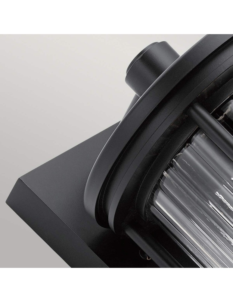Elstead Lighting Średnia latarnia naścienna Barras - 1 źródło światła IP44 KL-BARRAS2-M-BK Elstead Lighting Średnia latarnia naścienna Barras - 1 źródło światła IP44 KL-BARRAS2-M-BK