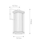 Elstead Lighting Mała latarnia naścienna Barras - 1 źródło światła IP44 KL-BARRAS2-S-BK Elstead Lighting Mała latarnia naścienna Barras - 1 źródło światła IP44 KL-BARRAS2-S-BK