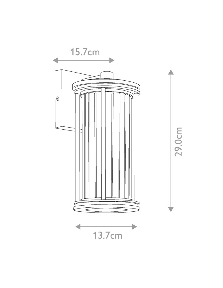 Elstead Lighting Mała latarnia naścienna Barras - 1 źródło światła IP44 KL-BARRAS2-S-BK Elstead Lighting Mała latarnia naścienna Barras - 1 źródło światła IP44 KL-BARRAS2-S-BK