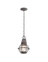 Elstead Lighting Mała latarnia wisząca Bridge Point - 1 źródło światła - Postarzany cynk IP44 KL-BRIDGEPOINT8S