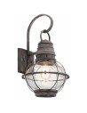 Elstead Lighting Duża latarnia naścienna Bridge Point - 1 źródło światła - Postarzany cynk IP44 KL-BRIDGEPOINT-L