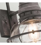 Kinkiety zewnętrzne - Elstead Lighting Duża latarnia naścienna Bridge Point - 1 źródło światła - Postarzany cynk IP44 KL-BRIDGEPOINT-L - product 3