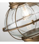 Kinkiety zewnętrzne - Elstead Lighting Duża latarnia naścienna Bridge Point - 1 źródło światła - Naturalny mosiądz IP44 KL-BRIDGEPOINT-L-NBR - product 3