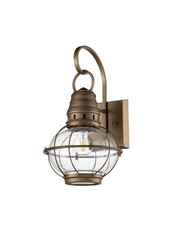 Elstead Lighting Średnia latarnia naścienna Bridge Point - 1 źródło światła - Naturalny mosiądz IP44 KL-BRIDGEPOINT-M-NB - produkt 2