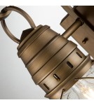 Kinkiety zewnętrzne - Elstead Lighting Średnia latarnia naścienna Bridge Point - 1 źródło światła - Naturalny mosiądz IP44 KL-BRIDGEPOINT-M-NB - product 3