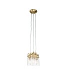 Lampy wiszące - Elstead Lighting Lampa wisząca Brinley - 3 źródła światła - Szczotkowany mosiądz KL-BRINLEY3-BB - product 1