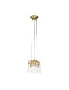 Elstead Lighting Lampa wisząca Brinley - 3 źródła światła - Szczotkowany mosiądz KL-BRINLEY3-BB