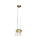 Lampy wiszące - Elstead Lighting Lampa wisząca Brinley - 3 źródła światła - Szczotkowany mosiądz KL-BRINLEY3-BB - product 2