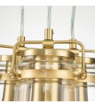 Lampy wiszące - Elstead Lighting Lampa wisząca Brinley - 3 źródła światła - Szczotkowany mosiądz KL-BRINLEY3-BB - product 3