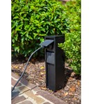 Lampy ogrodowe stojące - Lutec MAINS słupek zasilający czarny 9702201012 - produkt 3