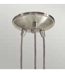 Lampy wiszące - Elstead Lighting Lampa wisząca Brinley - 3 źródła światła - Szczotkowany nikiel KL-BRINLEY3-NI - product 3