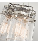 Lampy wiszące - Elstead Lighting Lampa wisząca Brinley - 3 źródła światła - Szczotkowany nikiel KL-BRINLEY3-NI - product 4