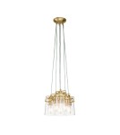 Elstead Lighting Lampa wisząca Brinley - 6 źródeł światła - Szczotkowany mosiądz KL-BRINLEY6-BB Elstead Lighting Lampa wisząca Brinley - 6 źródeł światła - Szczotkowany mosiądz KL-BRINLEY6-BB