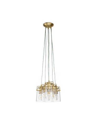 Elstead Lighting Lampa wisząca Brinley - 6 źródeł światła - Szczotkowany mosiądz KL-BRINLEY6-BB - produkt 2
